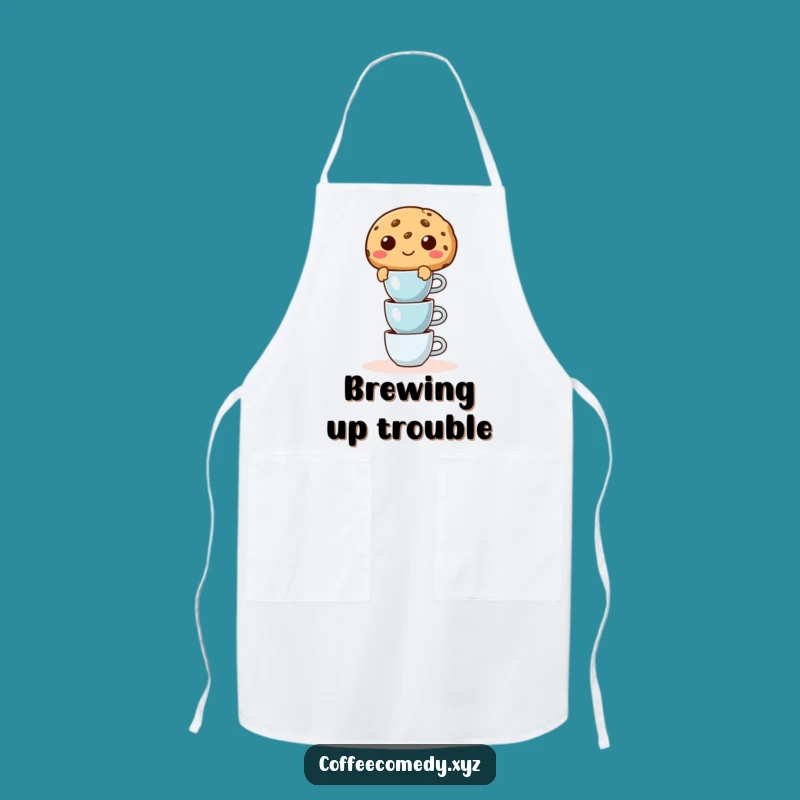 Funny Cookie Apron: Mischievous Balancer, Kitchen Fun & Practical Funny Gift