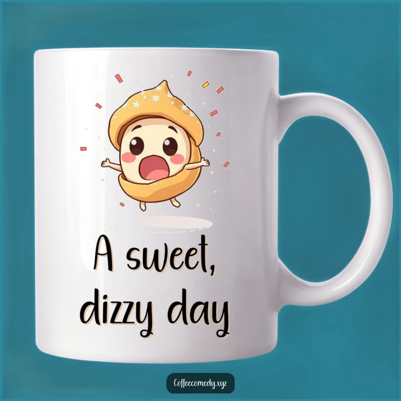 Funny Pastry Mug: Spinning Sweetness, A Perfect Funny Gift for Dessert Lovers!