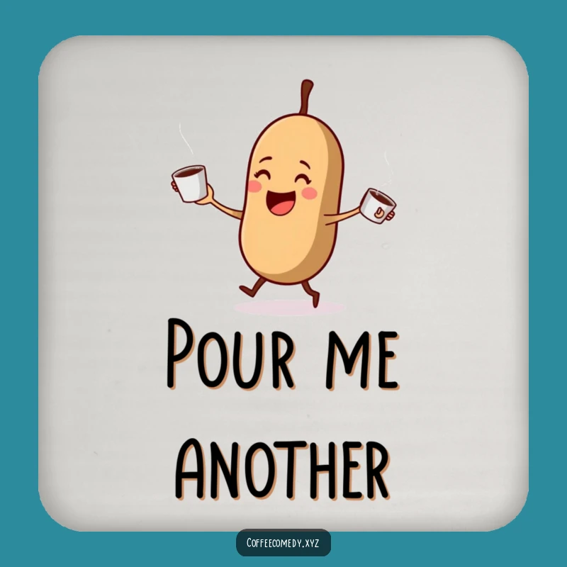 Funny Coffee Bean Coaster: Protect Your Mug, A Cute Funny Gift for Coffee Tables!