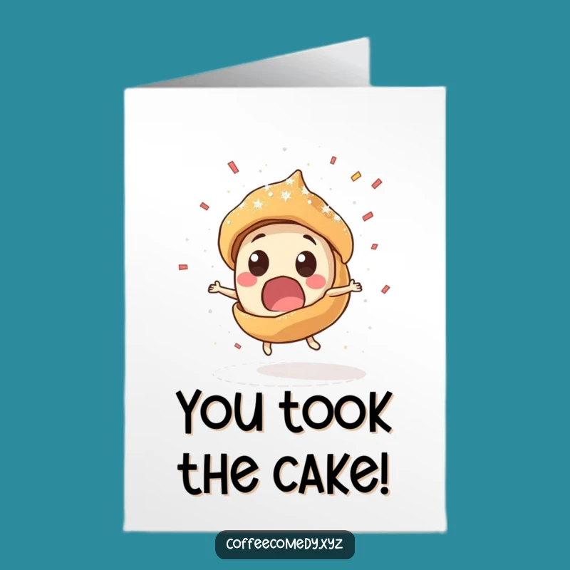 Free Printable Pastry Congrats Card - Spinning Success Funny Downloadable Gift