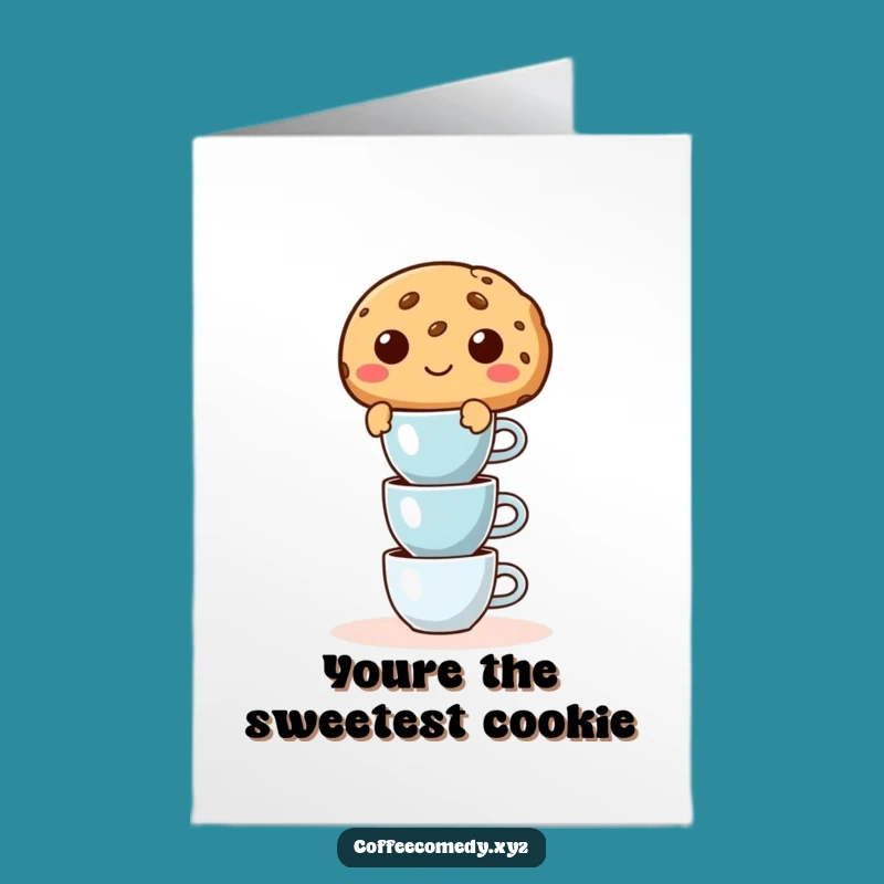 Free Printable Cookie Thank You Card: Funny Downloadable Gift for Your Barista!