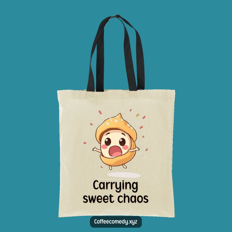 Funny Pastry Tote Bag: Carry Your Crumbs, A Brilliant Funny Gift for Sweet Adventures!