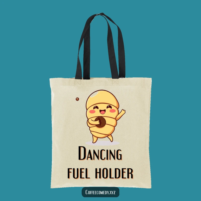 Funny Kawaii Croissant Tote Bag: Joyful Style, Perfect Grocery Gift!